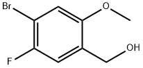 (4-Bromo-5-fluoro-2-methoxy-phenyl)-methanol Struktur