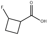 2-fluorocyclobutane-1-carboxylic acid Struktur