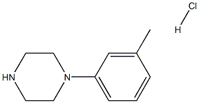 N-(3-Methylphenyl)piperazine hydrochloride Struktur