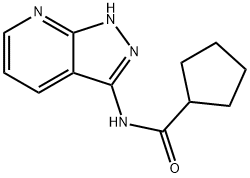 N-(1H-Pyrazolo[3,4-b]pyridin-3-yl)cyclopentanecarboxamide Struktur