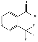 3-(trifluoromethyl)pyridazine-4-carboxylic acid Struktur