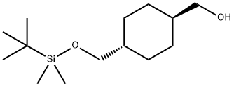 trans [4-(tert-Butyldimethylsilanyloxymethyl)-cyclohexyl]-methanol Struktur