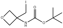 tert-butyl (3-(iodomethyl)oxetan-3-yl)carbamate Struktur