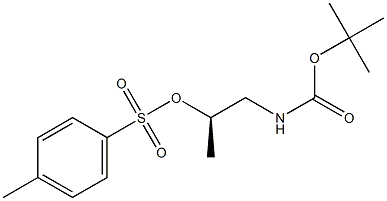 R-1-((tert-Butoxycarbonyl)amino)propan-2-yl 4-methylbenzenesulfonate Struktur