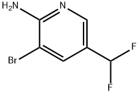 3-Bromo-5-(difluoromethyl)pyridin-2-amine 95+% Struktur