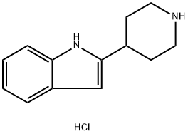 2-(piperidin-4-yl)-1H-indole hydrochloride Struktur