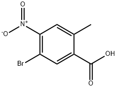 5-Bromo-2-methyl-4-nitro-benzoic acid Struktur