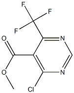 methyl 4-chloro-6-(trifluoromethyl)pyrimidine-5-carboxylate Struktur