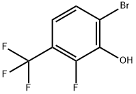 4-Bromo-2-fluoro-3-hydroxybenzotrifluoride Struktur