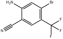 5-Bromo-2-cyano-4-(trifluoromethyl)aniline Struktur