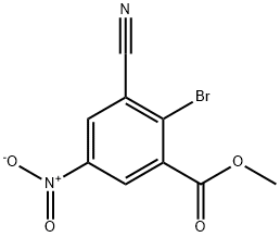 Methyl 2-bromo-3-cyano-5-nitrobenzoate Struktur