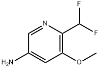 6-Difluoromethyl-5-methoxy-pyridin-3-ylamine Struktur