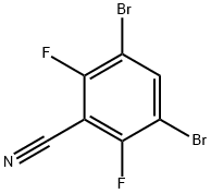 Benzonitrile, 3,5-dibromo-2,6-difluoro- Struktur