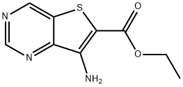 ethyl 7-aminothieno[3,2-d]pyrimidine-6-carboxylate Struktur