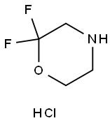 2,2-difluoromorpholine hydrochloride Struktur