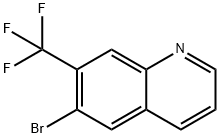 6-BROMO-7-(TRIFLUOROMETHYL)QUINOLINE Struktur