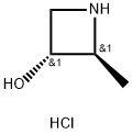 (2S,3R)-2-Methylazetidin-3-ol hydrochloride Struktur