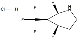 (1R,5R,6R)-6-(trifluoromethyl)-2-azabicyclo[3.1.0]hexane hydrochloride Struktur