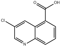 3-chloroquinoline-5-carboxylic acid Struktur