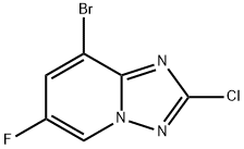 8-Bromo-2-chloro-6-fluoro-[1,2,4]triazolo[1,5-a]pyridine Struktur