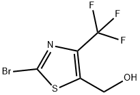 (2-bromo-4-(trifluoromethyl)thiazol-5-yl)methanol Struktur