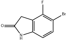 5-bromo-4-fluoroindolin-2-one Struktur