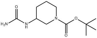 tert-butyl 3-ureidopiperidine-1-carboxylate Struktur