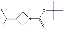 tert-butyl 3-(difluoromethylidene)azetidine-1-carboxylate Struktur