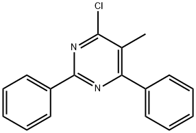 4-chloro-5-methyl-2,6-diphenylpyrimidine Struktur