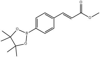 Methyl (E)-3-(4-(4,4,5,5-tetramethyl-1,3,2-dioxaborolan-2-yl)phenyl)acrylate Struktur