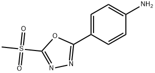 4-(5-(Methylsulfonyl)-1,3,4-oxadiazol-2-yl)aniline Struktur