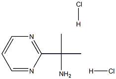 2-(pyrimidin-2-yl)propan-2-amine dihydrochloride Struktur