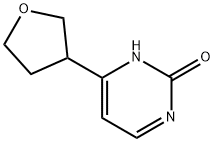 4-(tetrahydrofuran-3-yl)pyrimidin-2-ol Struktur