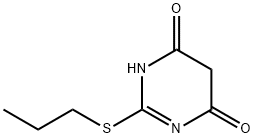 2-(propylsulfanyl)-1,4,5,6-tetrahydropyrimidine-4,6-dione Struktur