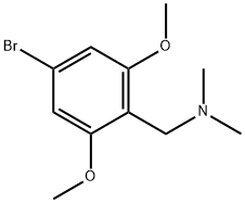 [(4-Bromo-2,6-dimethoxyphenyl)methyl]dimethylamine Struktur