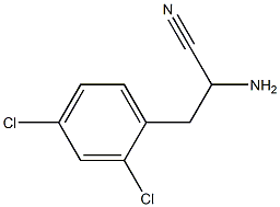 2-amino-3-(2,4-dichlorophenyl)propanenitrile Struktur