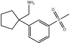 1-[3-(Methylsulfonyl)phenyl]cyclopentanemethanamine Struktur