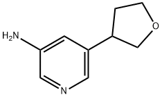 5-(tetrahydrofuran-3-yl)pyridin-3-amine Struktur