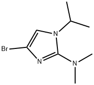 4-bromo-1-isopropyl-N,N-dimethyl-1H-imidazol-2-amine Struktur