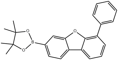 Dibenzofuran, 6-phenyl-3-(4,4,5,5-tetramethyl-1,3,2-dioxaborolan-2-yl)- Struktur