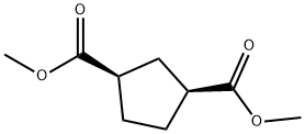 (1S,3R)-dimethyl cyclopentane-1,3-dicarboxylate Struktur