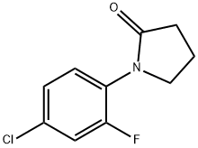 1-(4-chloro-2-fluorophenyl)pyrrolidin-2-one Struktur