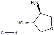 (3R,4S)-4-AMINOTETRAHYDROFURAN-3-OL HYDROCHLORIDE Struktur