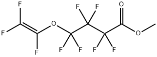 methyl 2,2,3,3,4,4-hexafluoro-4-[(1,2,2-trifluoroethenyl)oxy]butanoate Struktur