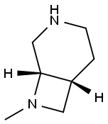 (1S,6R)-8-methyl-3,8-diazabicyclo[4.2.0]octane Struktur