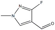 3-fluoro-1-methyl-1H-pyrazole-4-carbaldehyde Struktur