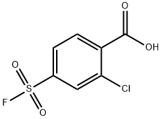 2-chloro-4-(fluorosulfonyl)benzoic acid Struktur