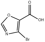 4-bromo-1,3-oxazole-5-carboxylic acid Struktur