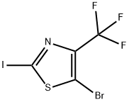 5-bromo-2-iodo-4-(trifluoromethyl)-1,3-thiazole Struktur