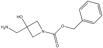 benzyl 3-(aminomethyl)-3-hydroxyazetidine-1-carboxylate Struktur